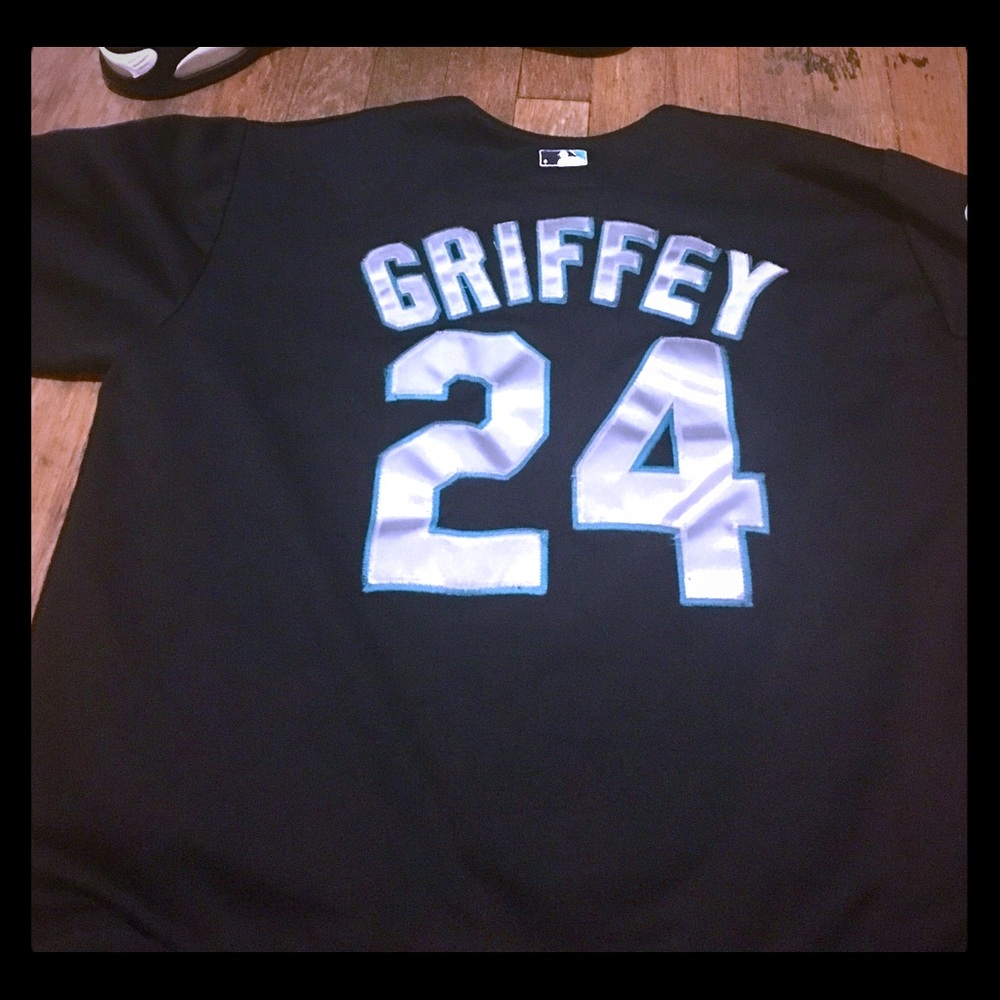 Ken Griffey jr black mariners jersey
